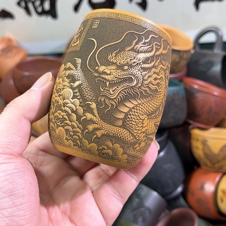 茶杯紫砂全手工紫砂主任杯