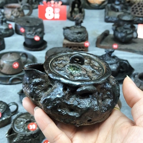 杯618八折宝瓶全手捏柴烧茶器