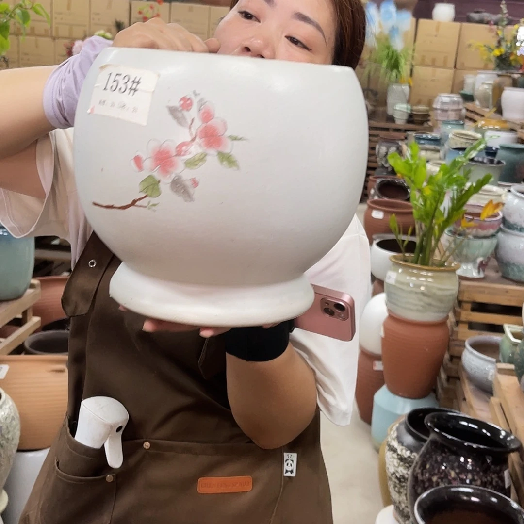 紫砂花盆高度21口径21厘米