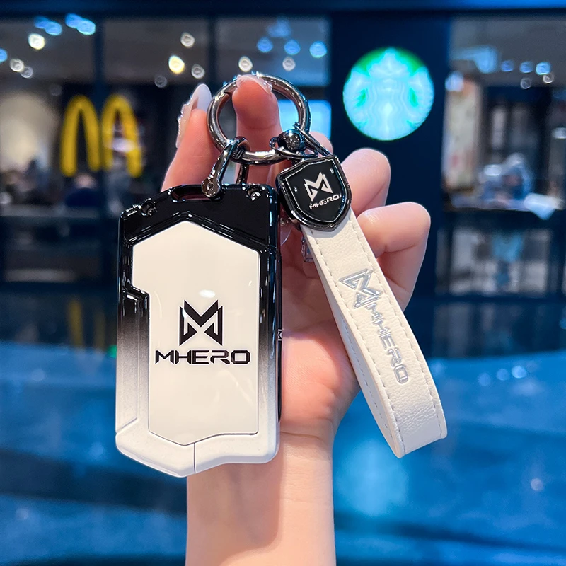 适用2023款猛士917钥匙套金属高级新款猛士917改装汽车保护包扣