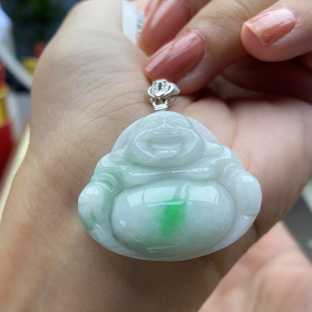 翡翠银S925镶嵌颈饰吊坠16