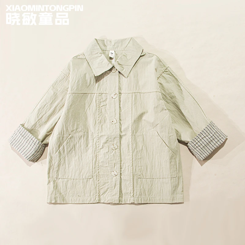 翻领纯色外套3C3811