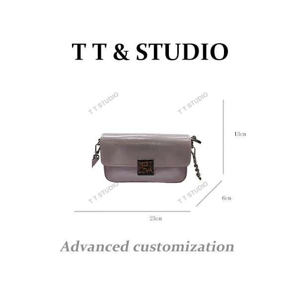 【TT Studio】SKL-5578-香芋紫RAIN.CUN时尚简约腋下斜跨轻奢女包