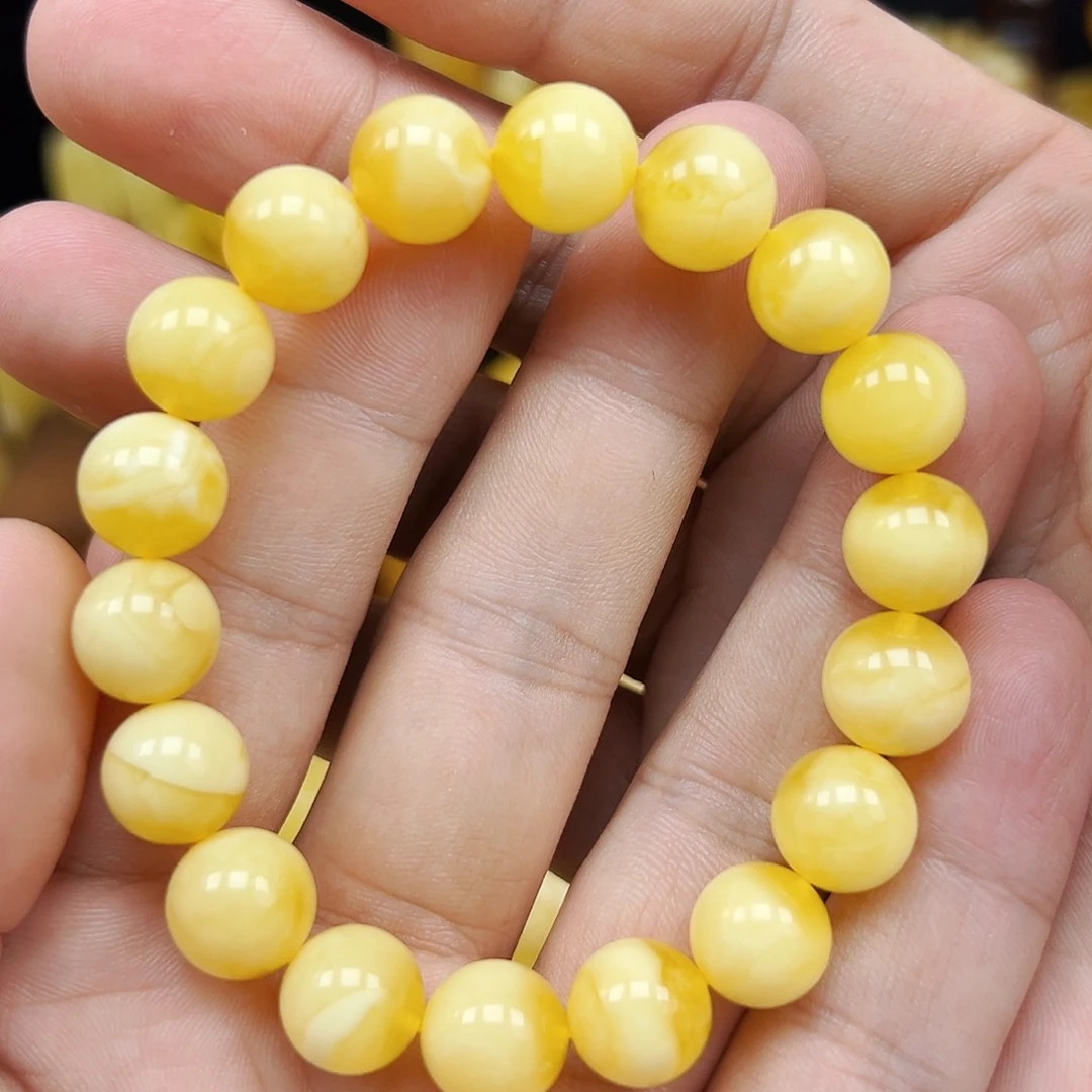 蜜蜡未镶嵌珠宝奇石单圈11.5mm，16.2克