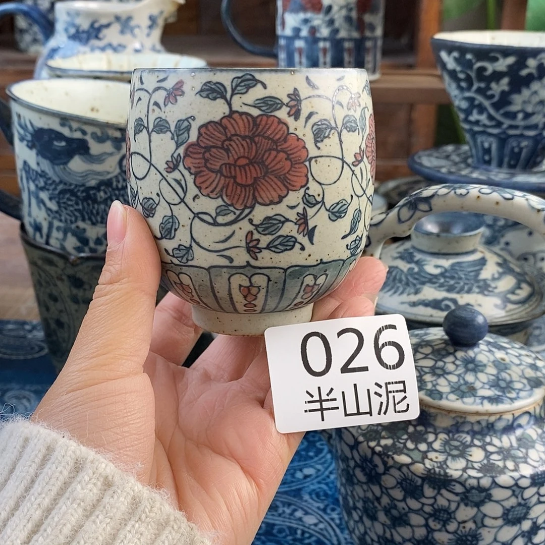 陶手工手绘青花高温陶瓷