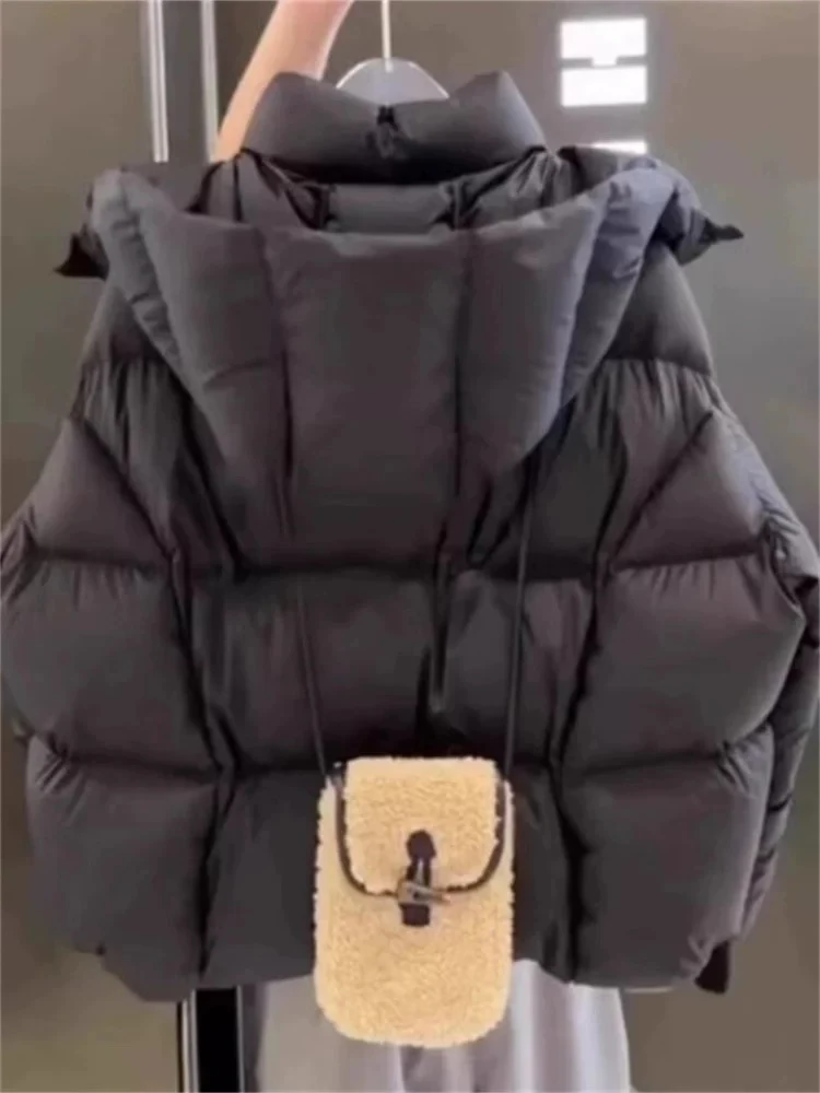 连帽棉服冬款短款109