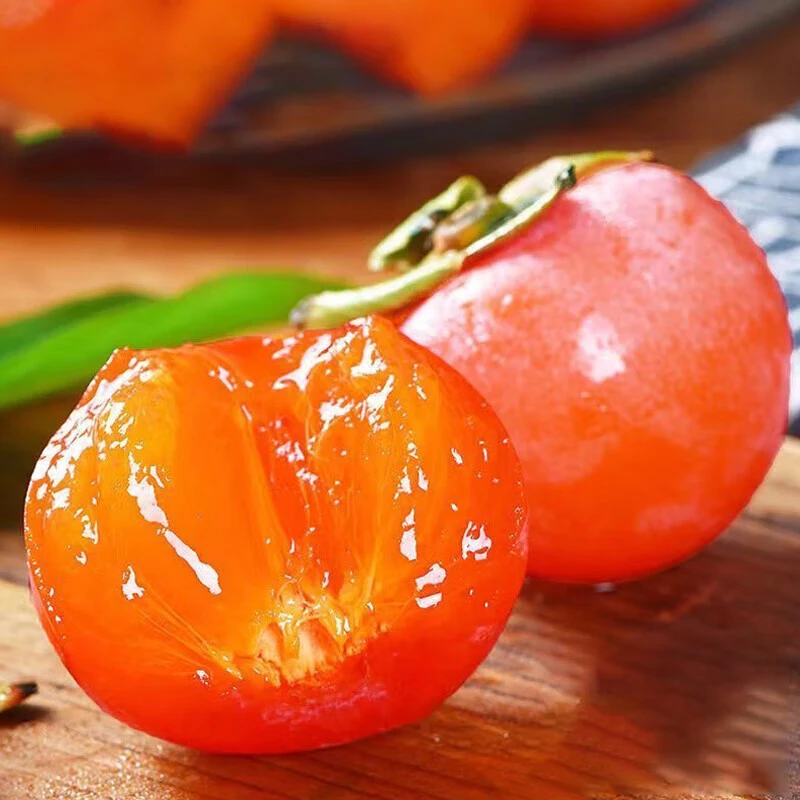 火晶柿子新鲜现摘现发果园直发坏果包赔