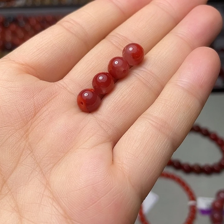 南红玛瑙单珠7多样性发1未镶嵌