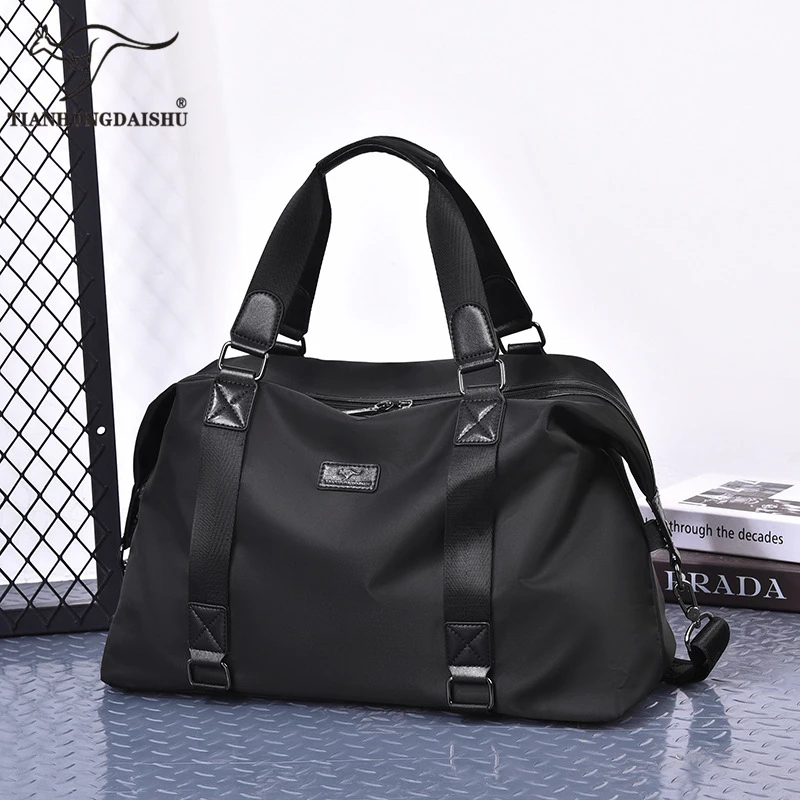 男士出差旅行包男手提旅行袋旅游健身防泼水单肩斜挎轻便行李包袋