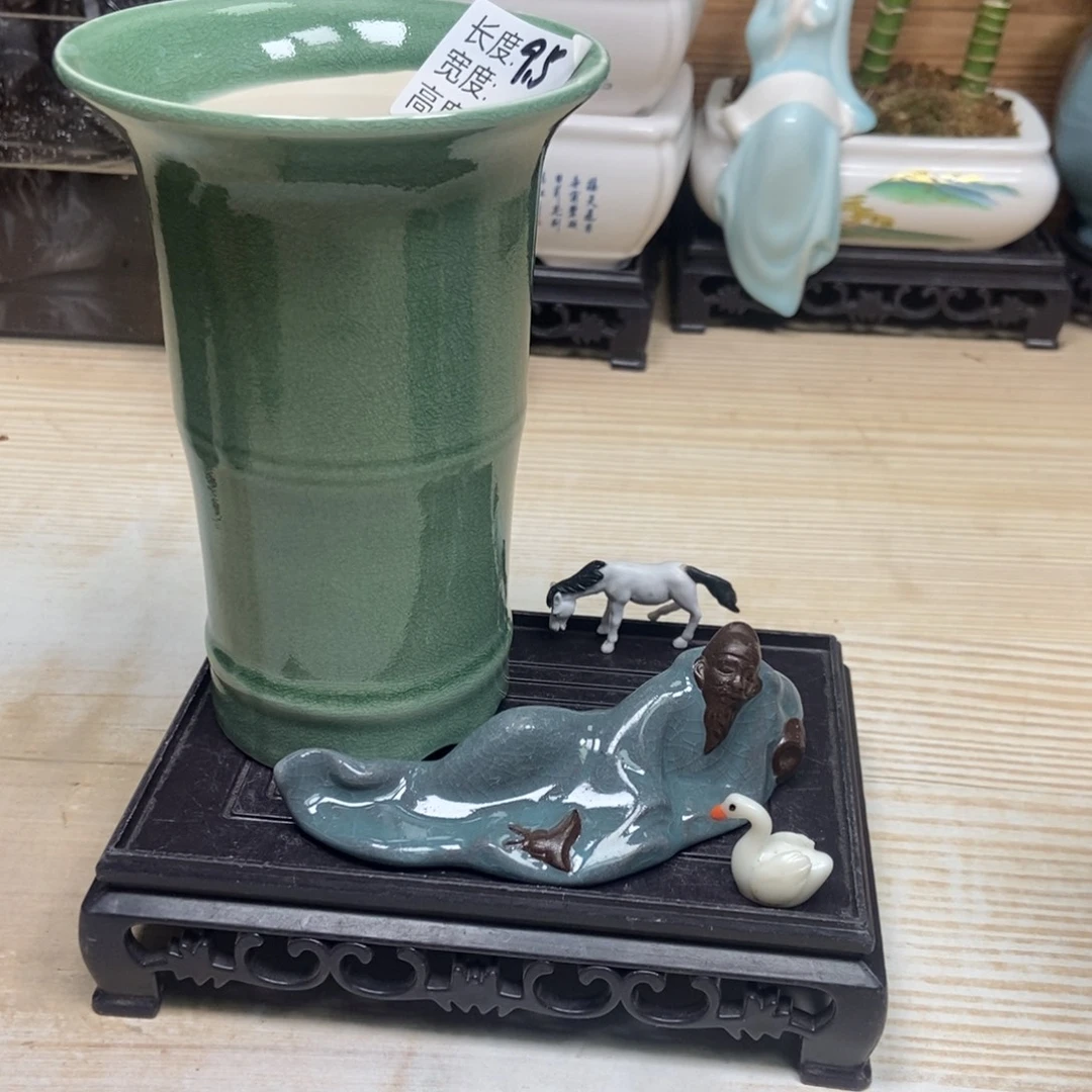 瓷片陶瓷花盆陶瓷艺术