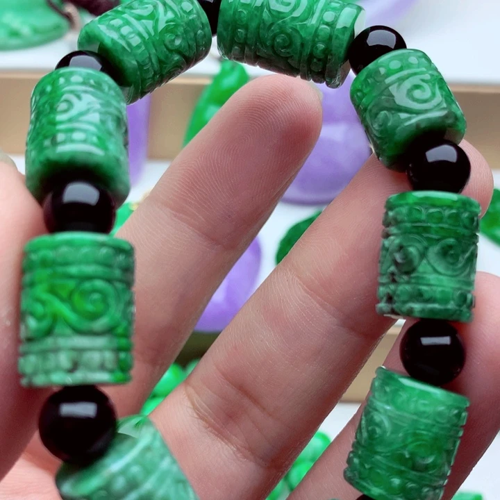 翡翠未镶嵌手链手串