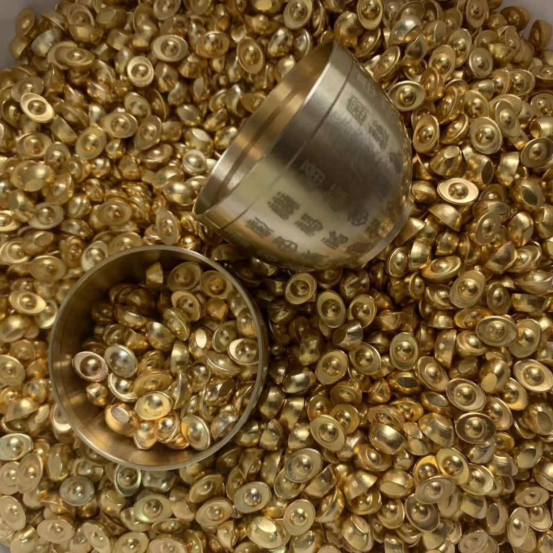 【非黄金】黄铜百福缸送黄铜小元宝99粒