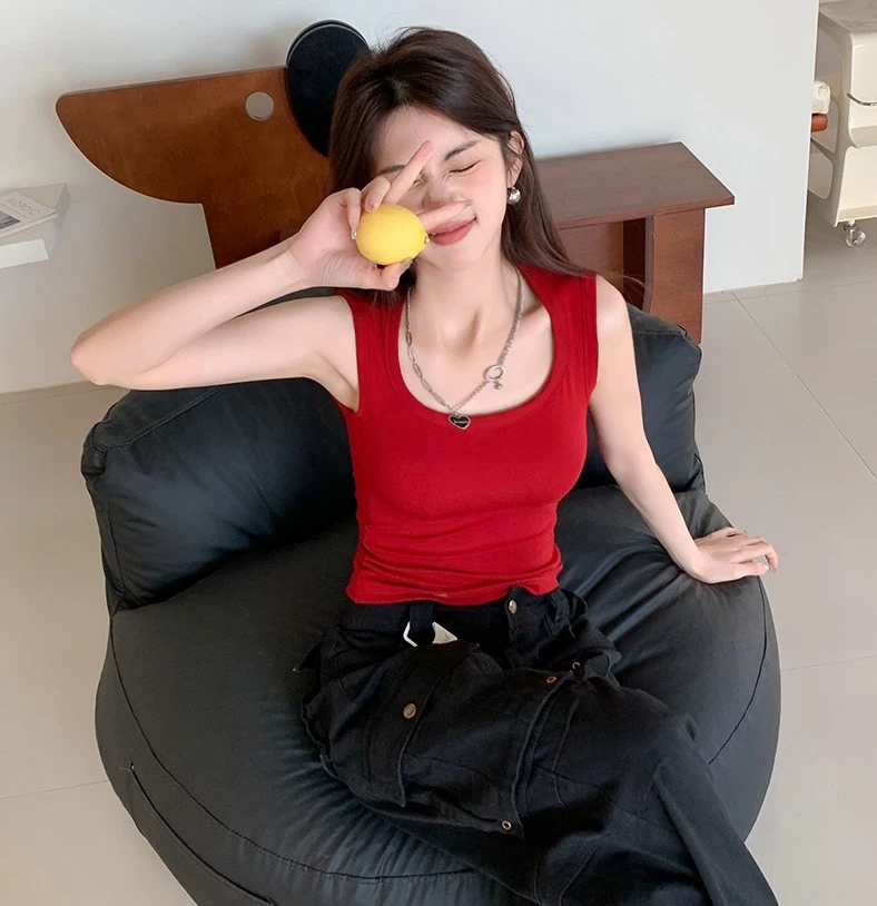 【可可专属】春夏一体杯高弹背心8814（认准正品）