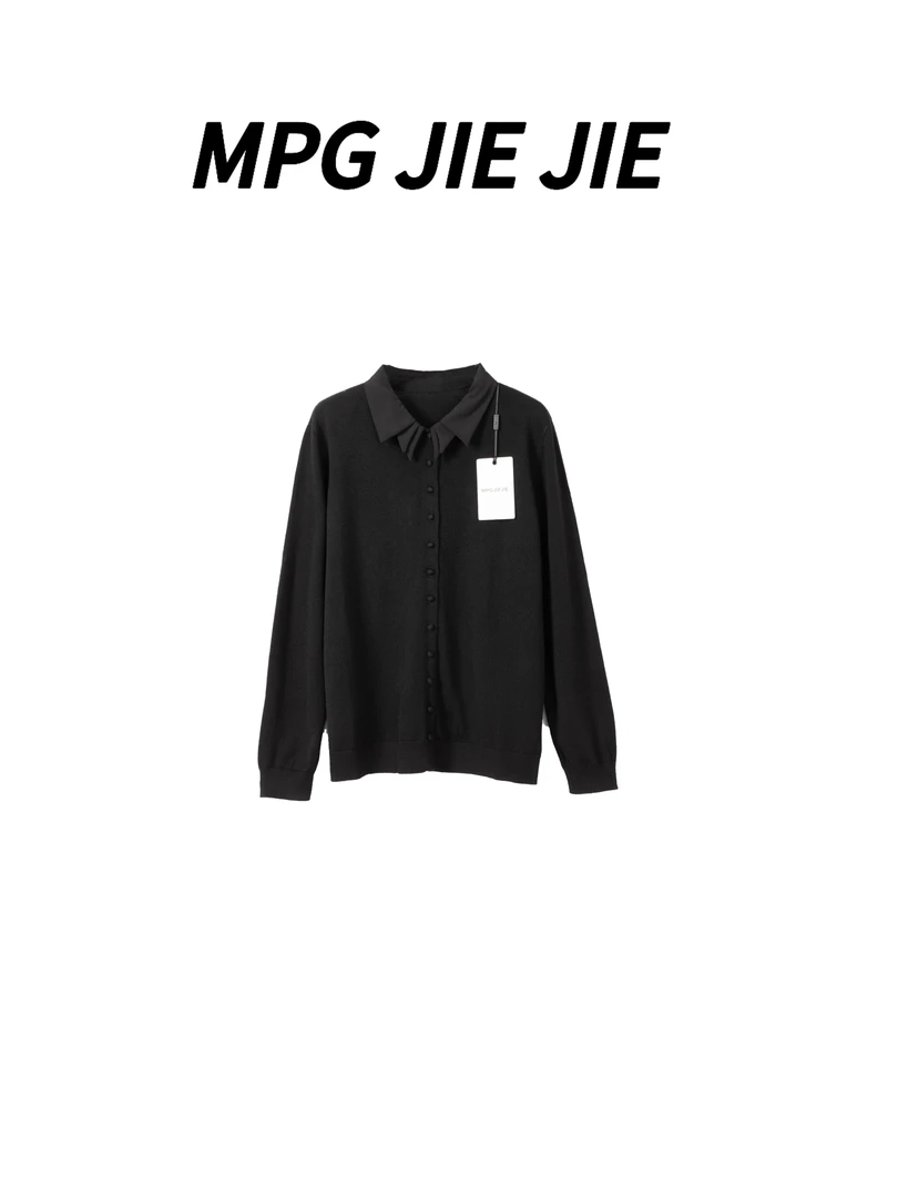 MPG JIEJIE【黑序曲】25早秋绵羊毛开衫
