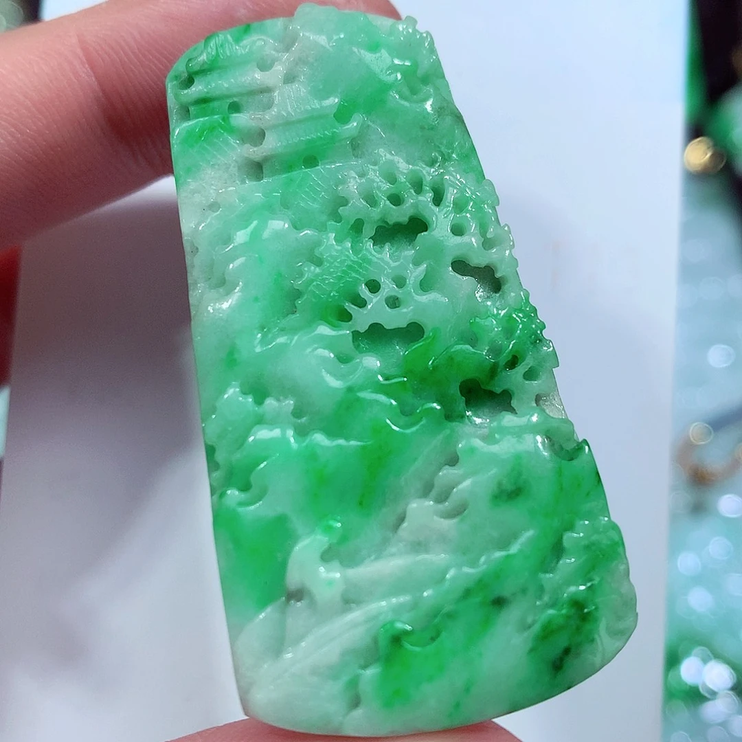 翡翠未镶嵌吊坠(不含链)缅甸翡翠