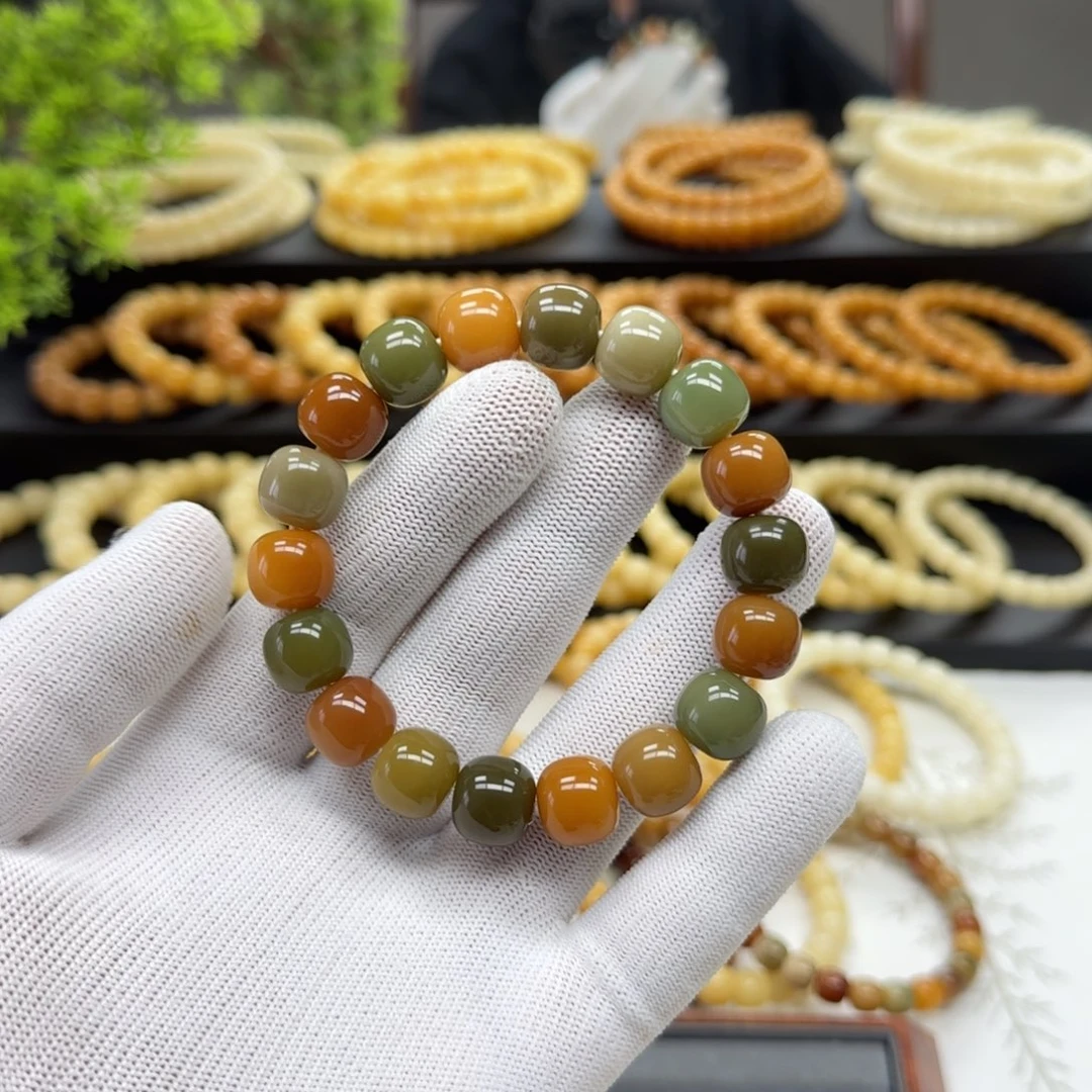 有***兽菩提根/象牙果手串12*13鬼工 5年