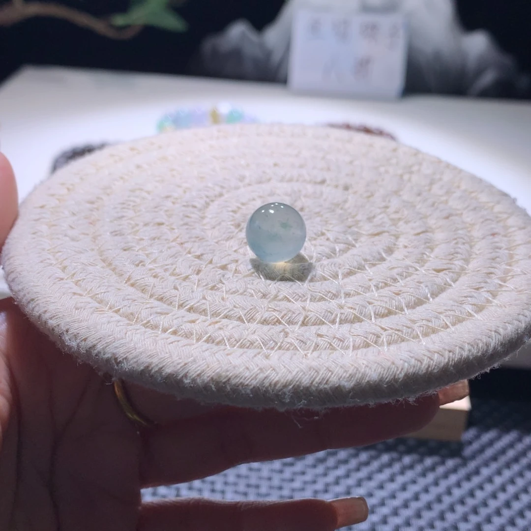 翡翠散珠冰蓝单珠卡11.9