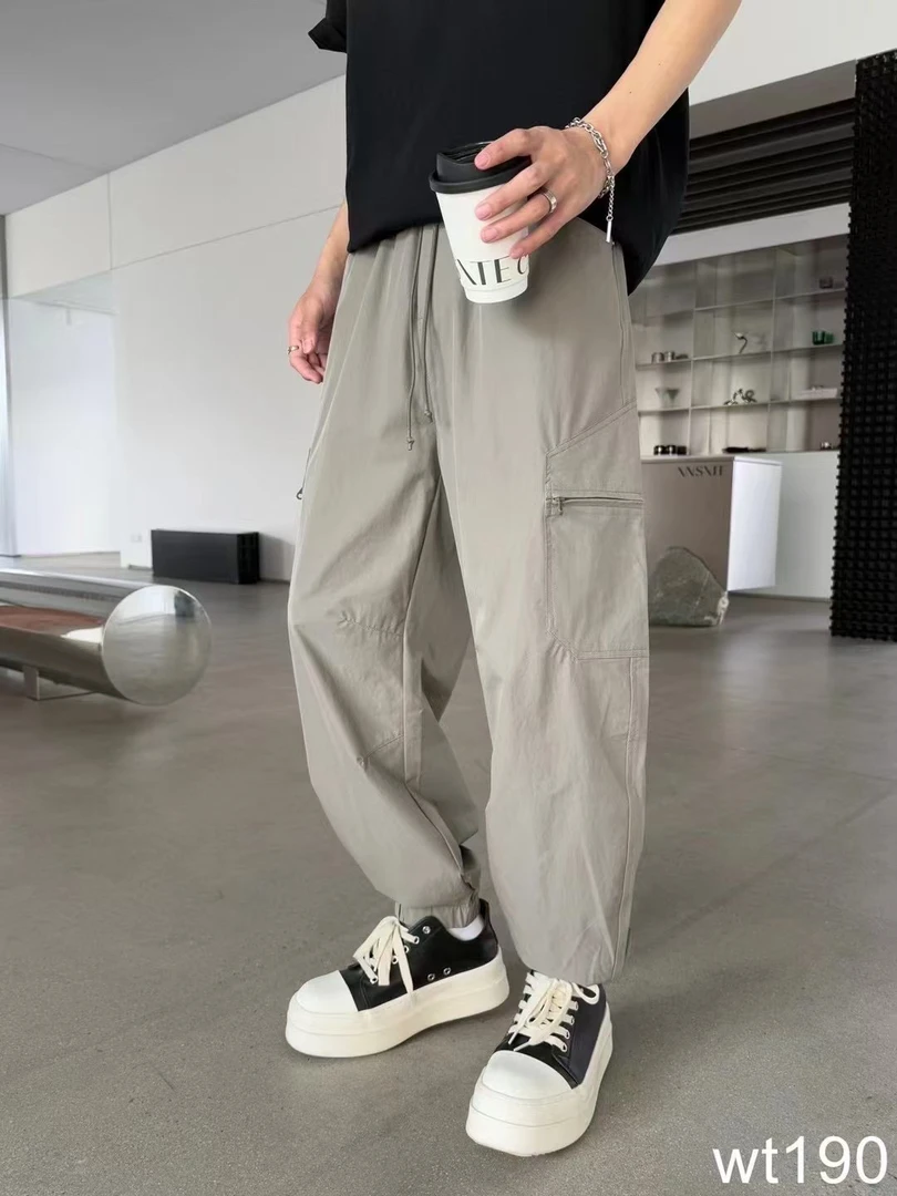 2025新款夏季休闲裤男式束脚裤休闲工装裤薄款休闲裤潮