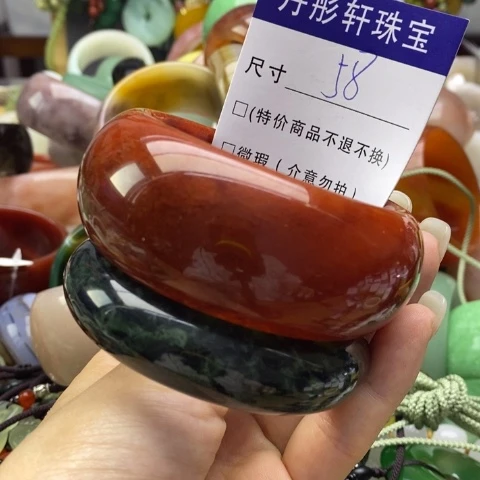 未镶嵌蛇纹石玉手镯优*