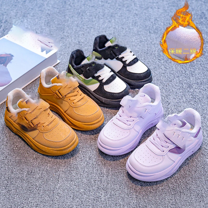 2025年冬季新款儿童童鞋女童运动鞋板鞋休闲鞋鞋子学生校园加绒