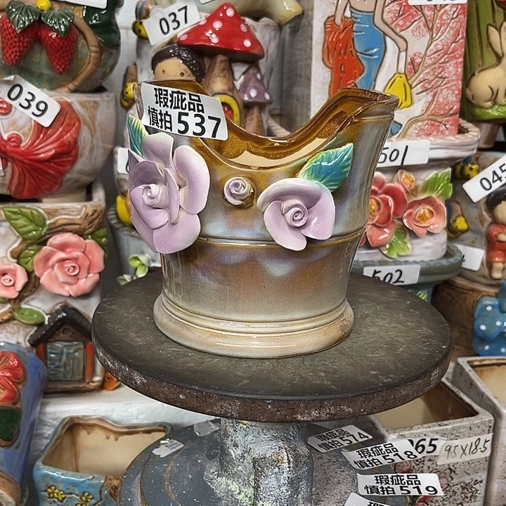 粗陶材质多肉花盆537