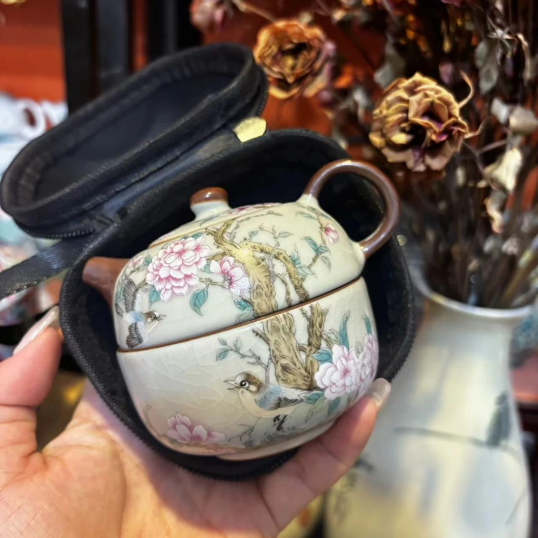 玲珑 黄汝【套杯-喜上眉梢】旅行快客-6015