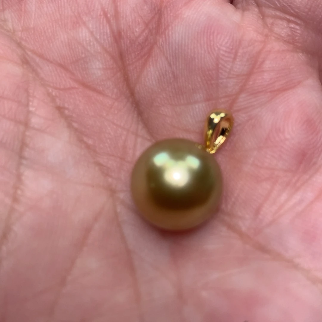 海水珍珠18K金镶嵌颈饰