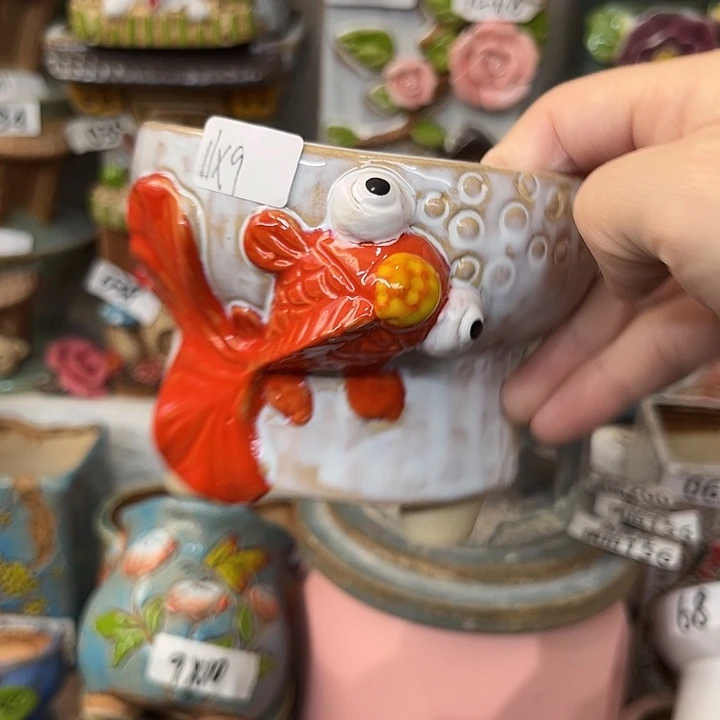 粗陶材质多肉花盆