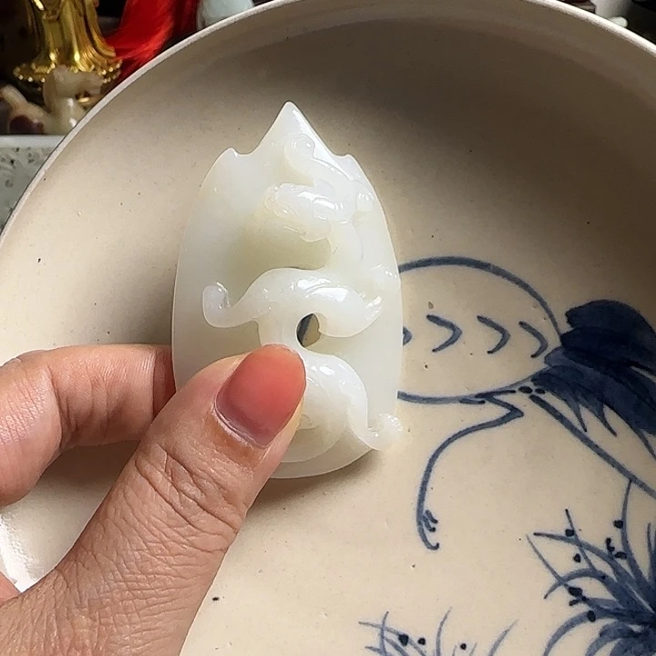 岁***）瓷片新号开播挂件一个