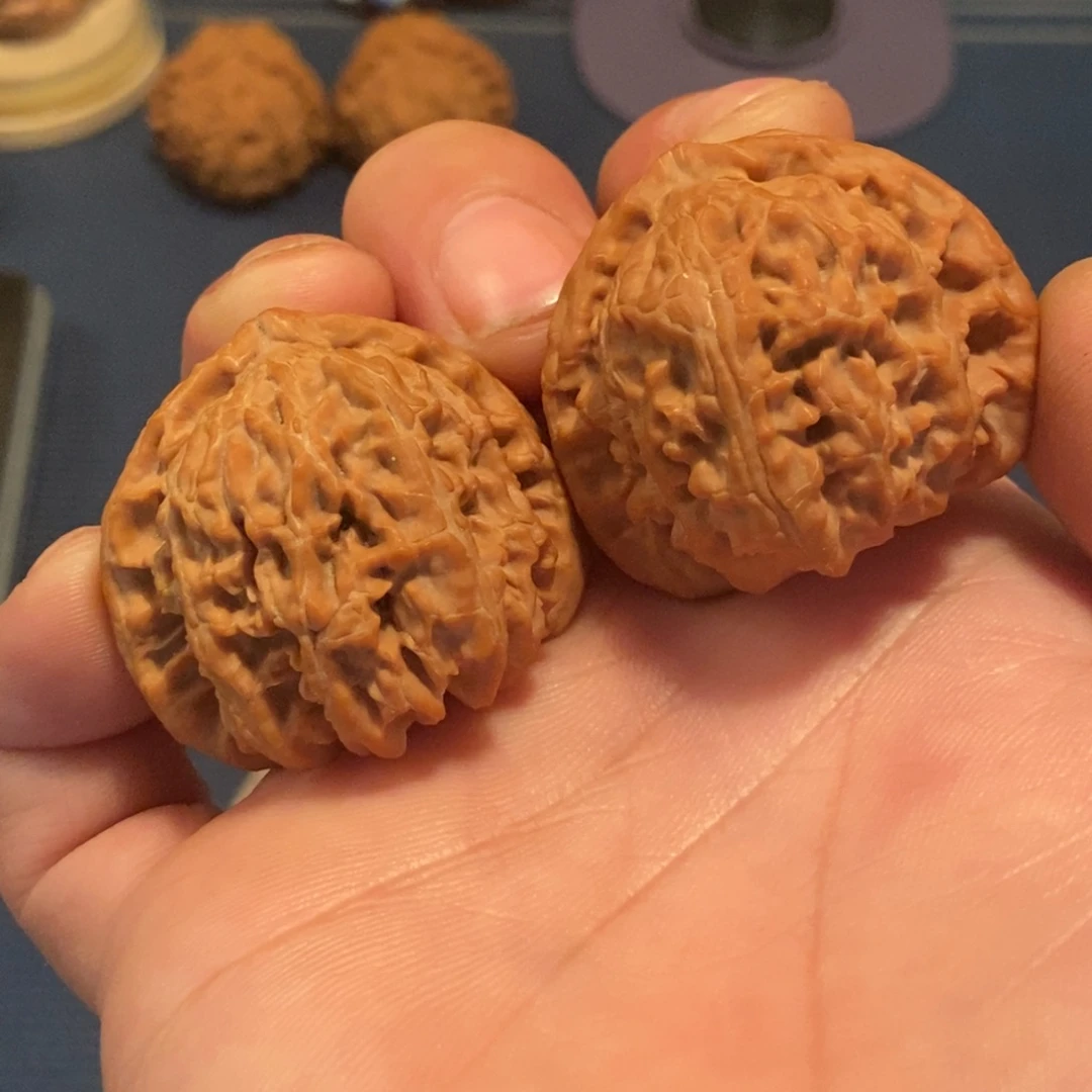把件文玩核桃39三角白002