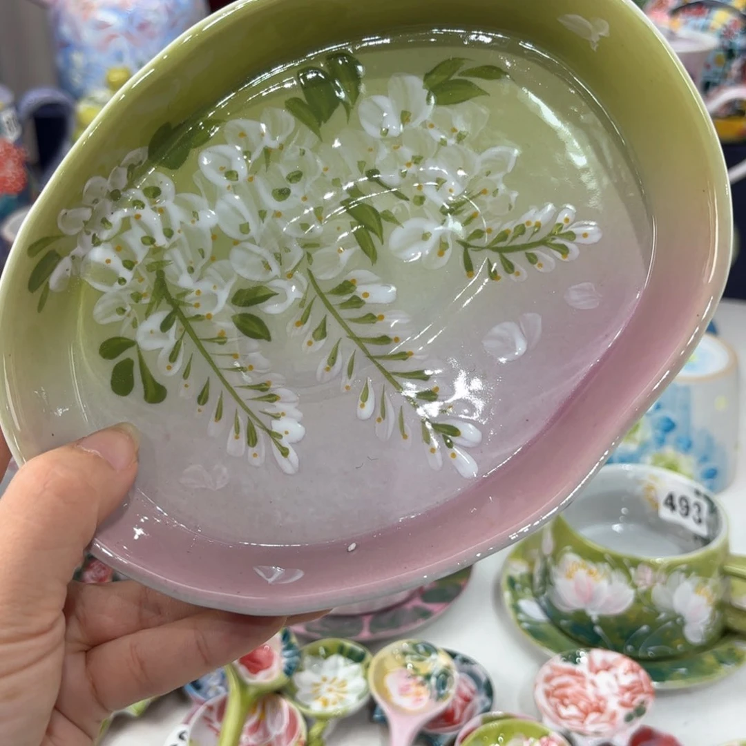 景德镇手绘高温釉下彩陶瓷茶具