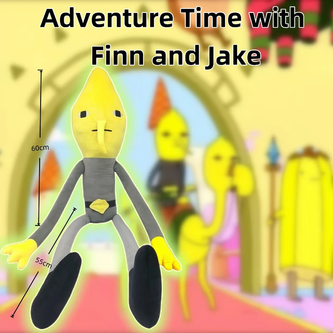 爆款Adventure Time跨境探险活宝长腿柠檬公爵搞笑长抱枕毛绒玩偶