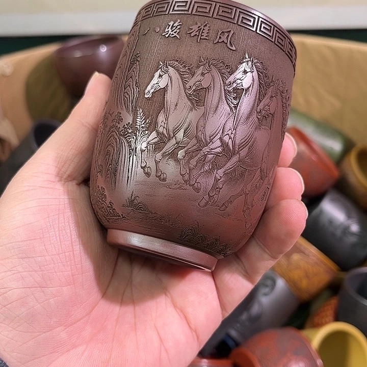 茶杯紫砂全手工紫砂主人杯