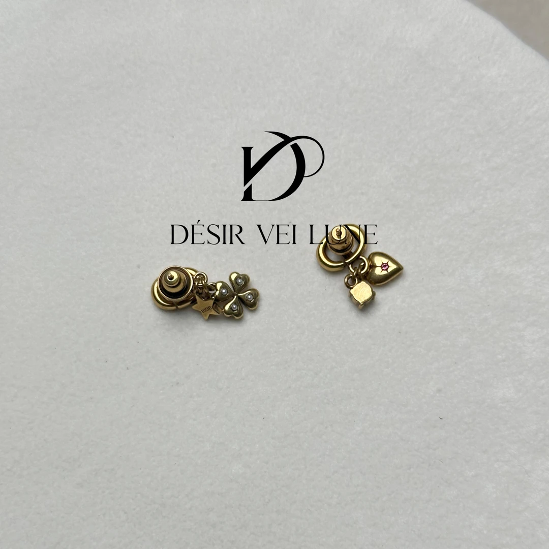 铜合金合成锆石耳饰 耳钉5372可爱百搭