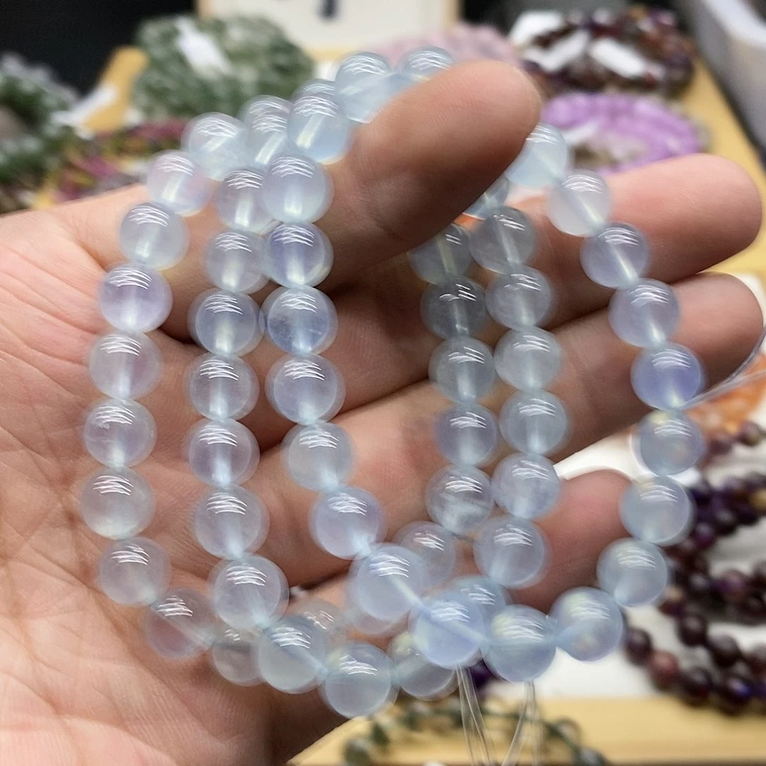 海蓝宝石手链未镶嵌多样性发货发一条