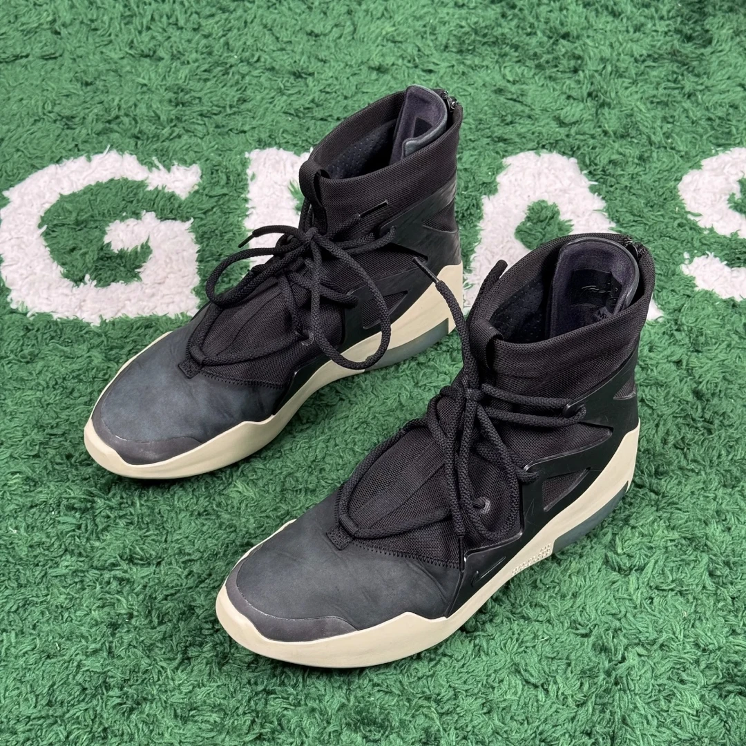 95新 Valentino/华伦天奴 Nike Air Fog of God 1黑色高帮 44.5码