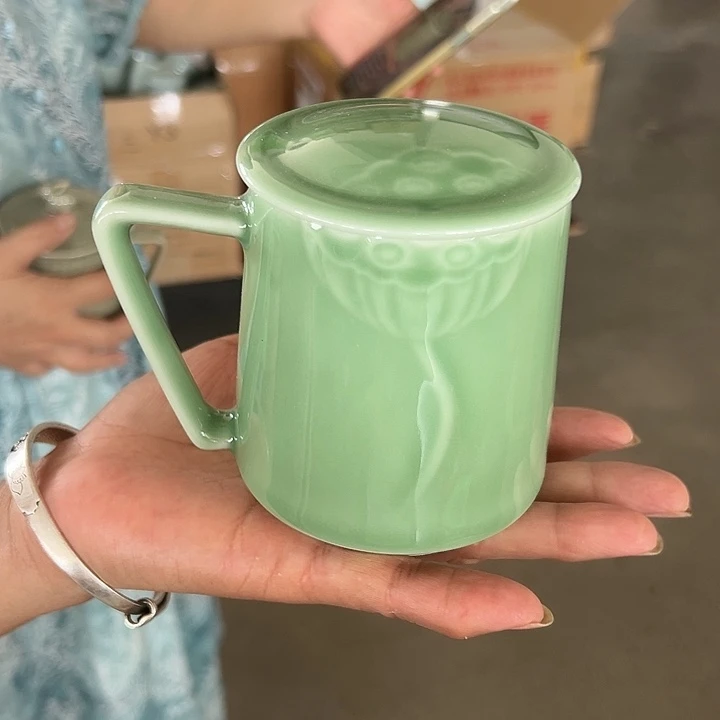 龙泉云间青瓷小米茶器