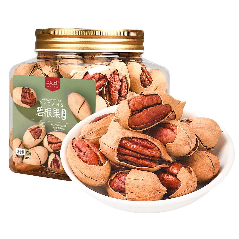 奶油味美国薄壳长寿果碧根果休闲零食厂家散装大颗粒饱满开口