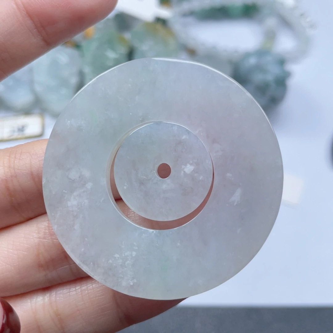 翡翠颈饰未镶嵌纯天然a货缅甸翡翠包邮