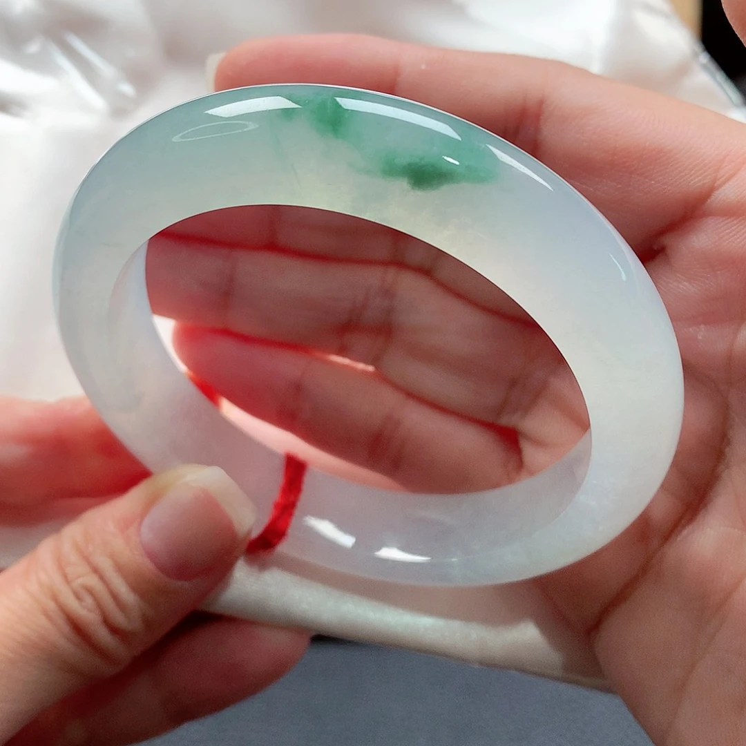 未镶嵌手镯翡翠97号，天然A货翡翠手镯