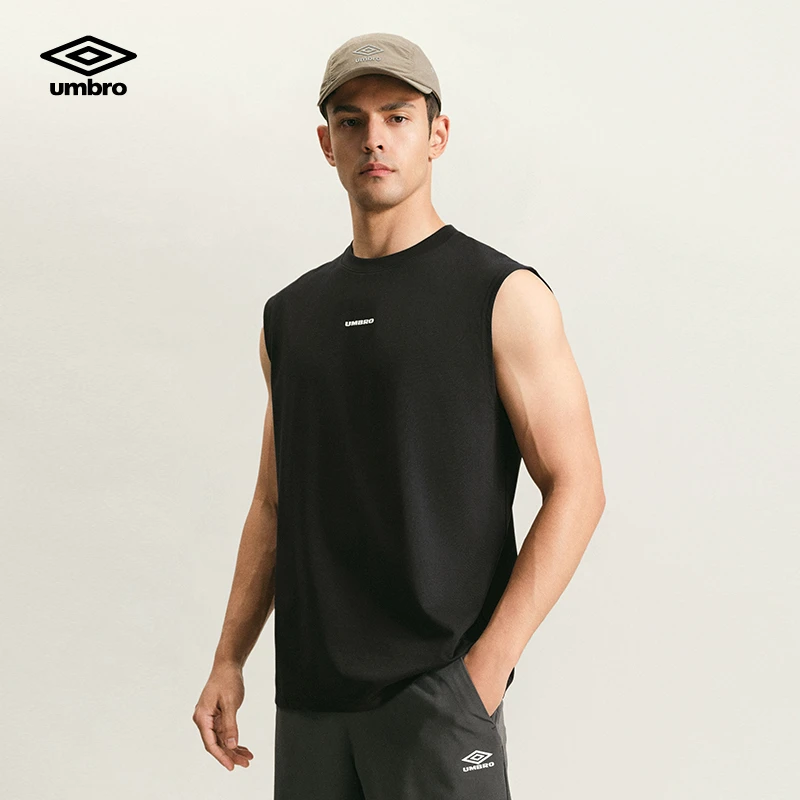 Umbro/茵宝夏季纯色背心运动健身时尚训练潮流短袖U2125230108