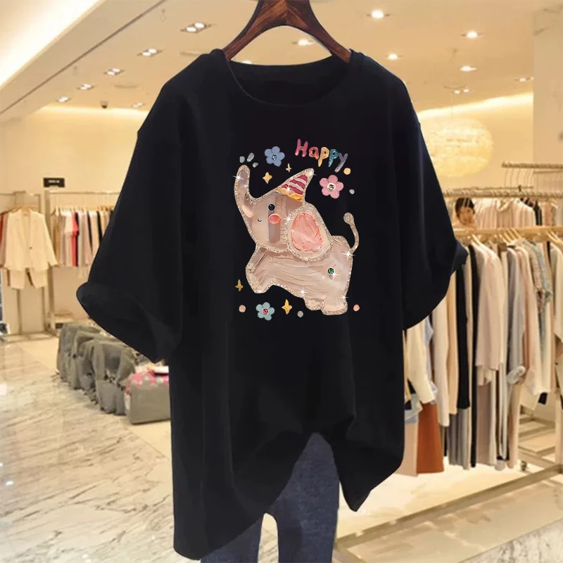 【6-3】大版T恤2025纯棉男女同款纯棉T恤短袖t恤学生夏季ins潮牌潮