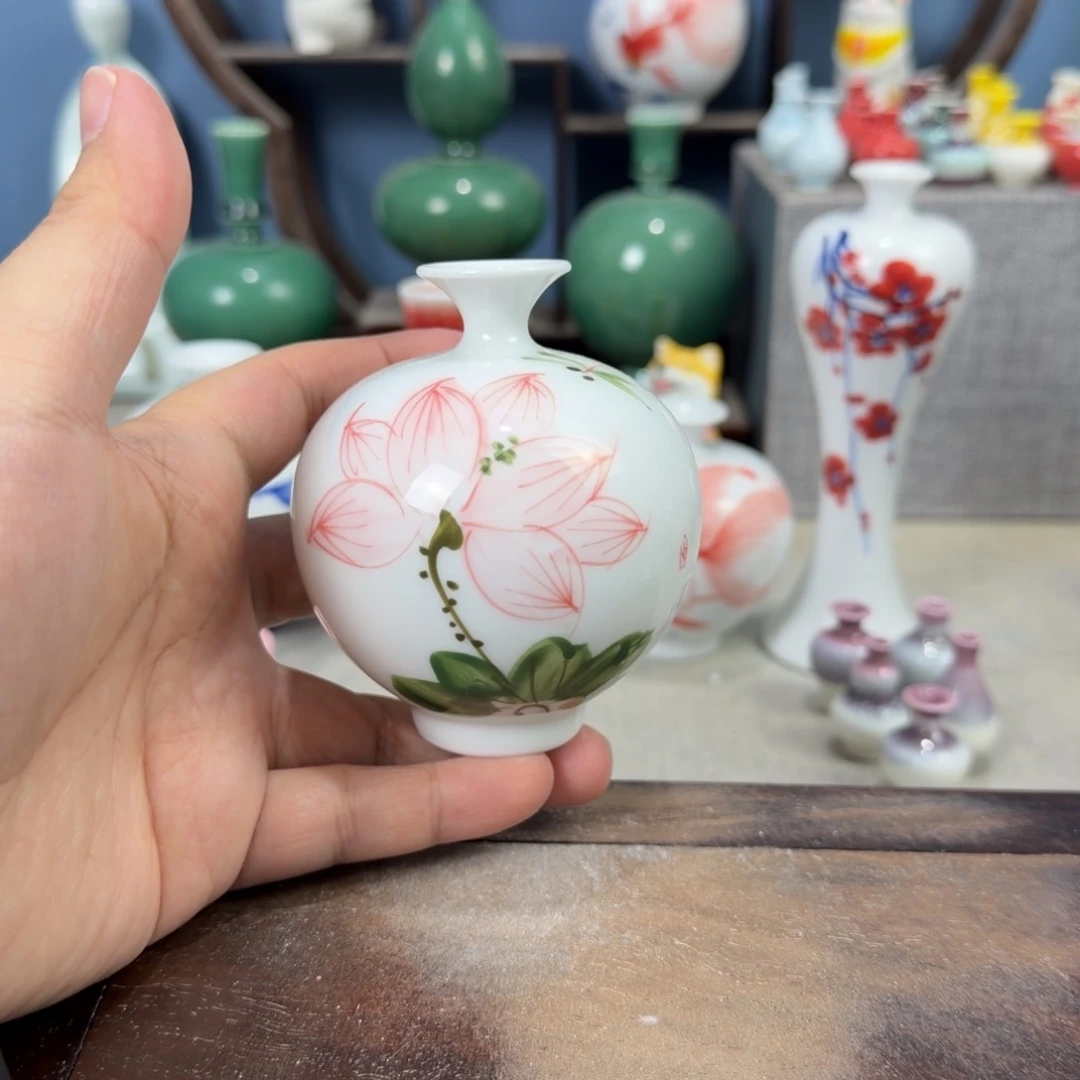 陶瓷手工小花器摆件