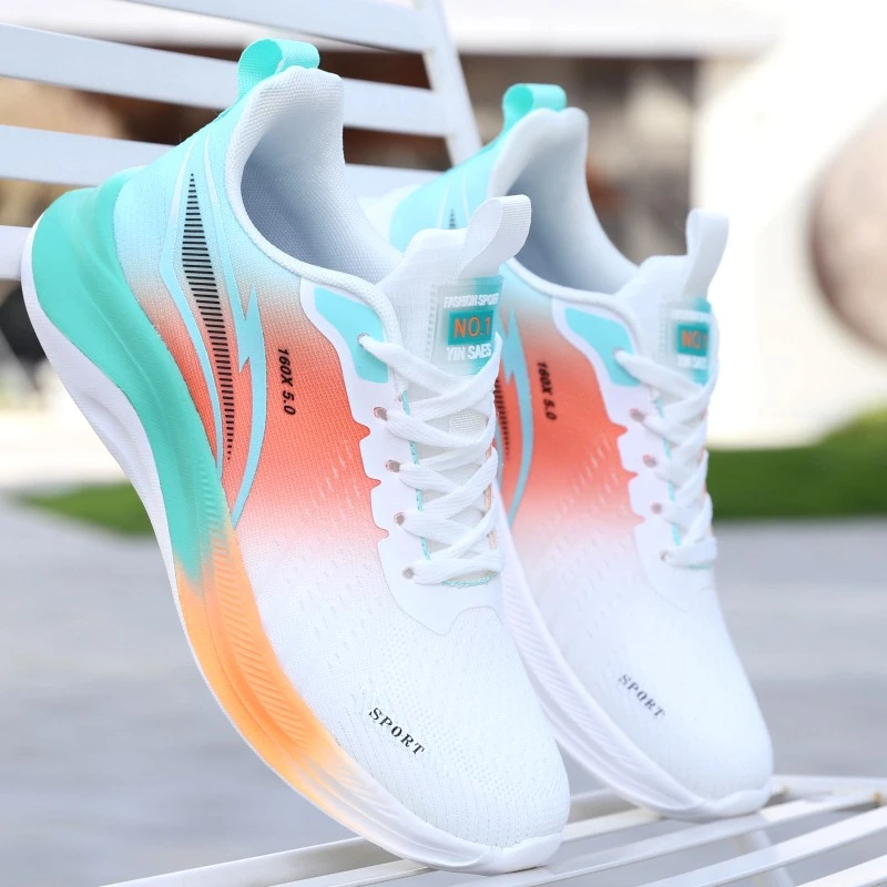 运动鞋男鞋夏季网面透气跑步鞋减震轻便防滑体育生跑鞋男学生潮鞋