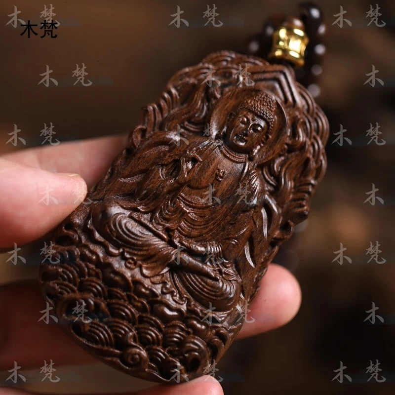 巴布亚贡木【狗猪5/8阿弥陀佛】双立体雕刻手工匠心工艺