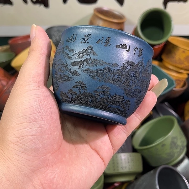 茶杯紫砂全手工紫砂主人杯