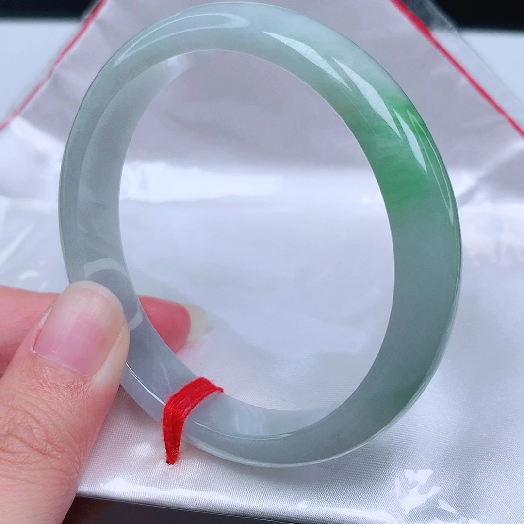 翡翠未镶嵌手镯58圈0219