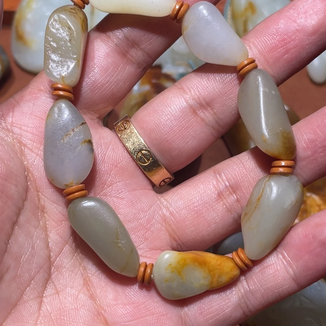 造***宝和田玉未镶嵌挂件