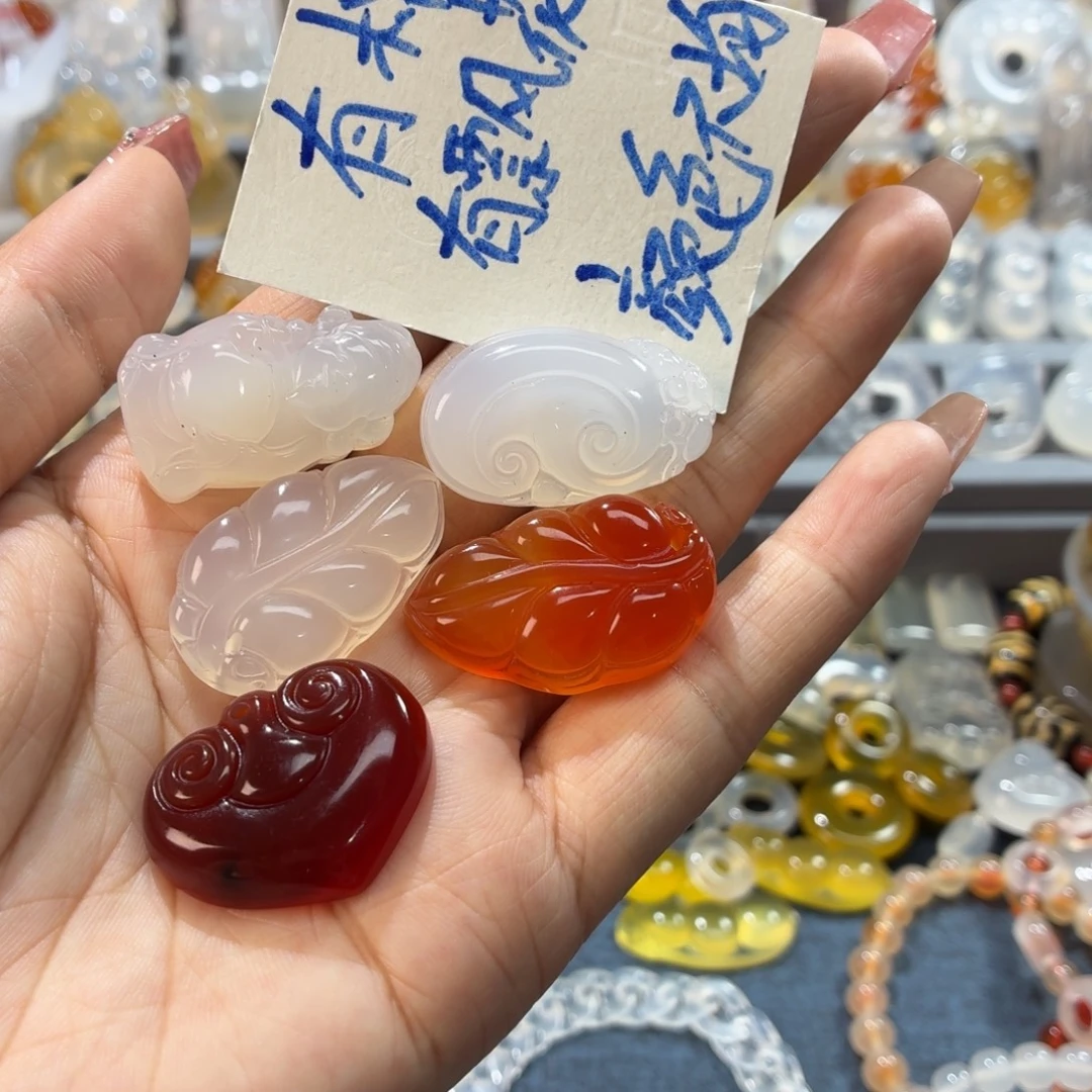 玛瑙/玉髓未镶嵌吊坠(不含链)