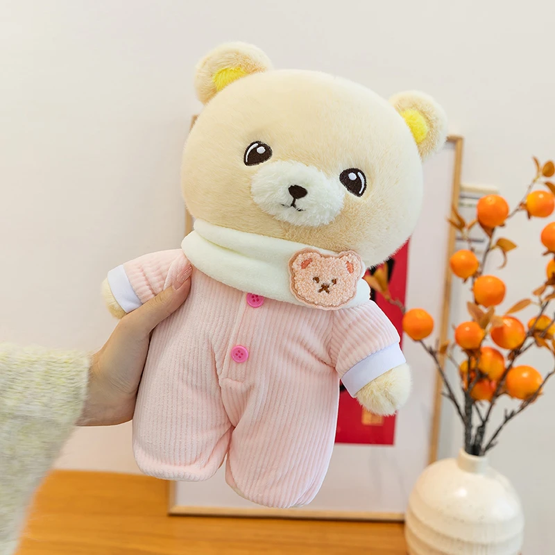 正版可爱睡衣围巾小熊毛绒玩具儿童陪伴公仔抱枕送女生生日礼物